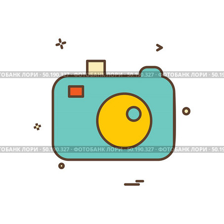 Camera icon design vector. Стоковая иллюстрация, агентство Ingram Publishing / Фотобанк Лори