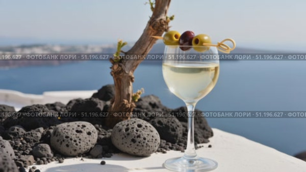 Campaign still: close-up of volcanic pumice stones and vine trunk from Santorini. Стоковое AI-видео, аниматор Виктория Кольцова / Фотобанк Лори