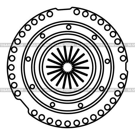 Car clutch basket cover cohesion transmission auto part plate kit repair service contour outline line icon black color vector illustration image thin flat style simple. Car clutch basket cover cohesion transmission auto part plate kit repair service contour outline line icon black color vector illustration image thin flat style. Стоковая иллюстрация, агентство Ingram Publishing / Фотобанк Лори