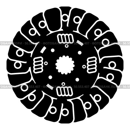 Car clutch disk cover cohesion transmission auto part plate kit repair service icon black color vector illustration image flat style simple. Car clutch disk cover cohesion transmission auto part plate kit repair service icon black color vector illustration image flat style. Стоковая иллюстрация, агентство Ingram Publishing / Фотобанк Лори