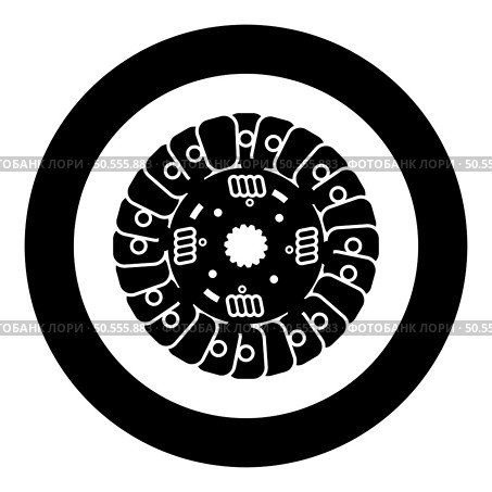 Car clutch disk cover cohesion transmission auto part plate kit repair service icon in circle round black color vector illustration image solid outline style simple. Car clutch disk cover cohesion transmission auto part plate kit repair service icon in circle round black color vector illustration image solid outline style. Стоковая иллюстрация, агентство Ingram Publishing / Фотобанк Лори