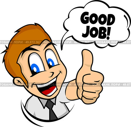 cartoon guy thumbs up. cartoon guy thumbs up character vector illustration. Стоковая иллюстрация, агентство Ingram Publishing / Фотобанк Лори