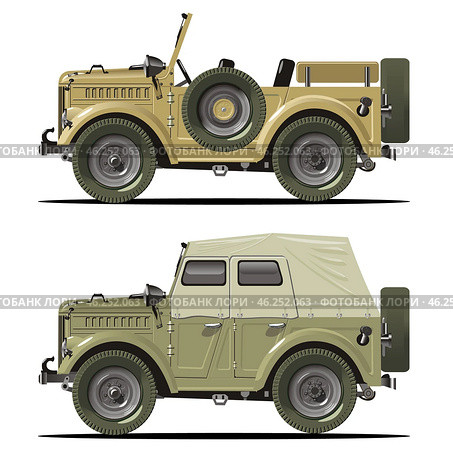 Cartoon off road cars set. Стоковая иллюстрация, иллюстратор Александр Володин / Фотобанк Лори
