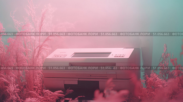 cartridge fading printer ai generated. Стоковое AI-изображение, AI-художник Vectorwin / Фотобанк Лори