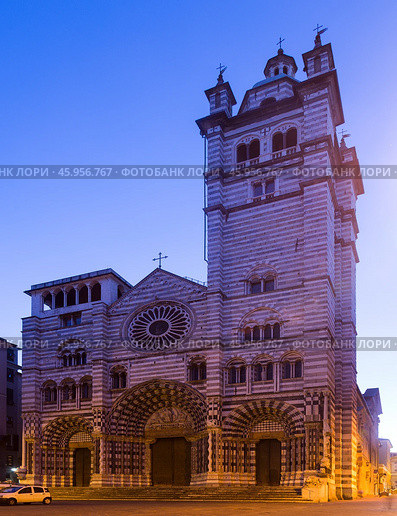 Cathedral of San Lorenzo, Genoa. Стоковое фото, фотограф Яков Филимонов / Фотобанк Лори