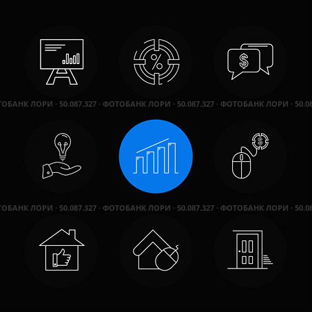 celender , dollar,  target, watch , graph , mouse , stamp , navigation , message , icon, vector, design,  flat,  collection, style, creative,  icons. Стоковая иллюстрация, агентство Ingram Publishing / Фотобанк Лори