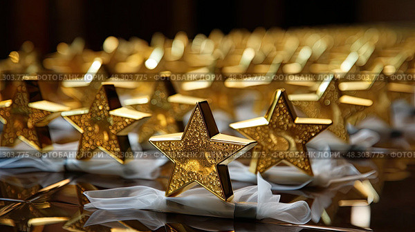 ceremony star gold award. Стоковое AI-изображение, AI-художник Vectorwin / Фотобанк Лори