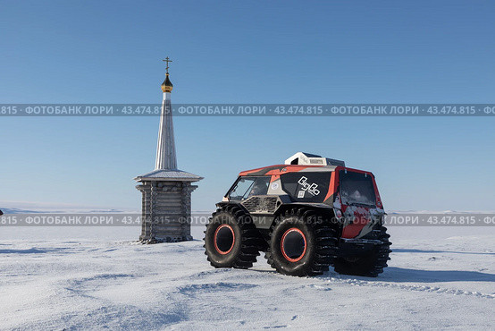 Часовня на мысе Мелехова архипелага Земля Франца-Иосифа. Стоковое фото, фотограф Николай Гернет / Фотобанк Лори