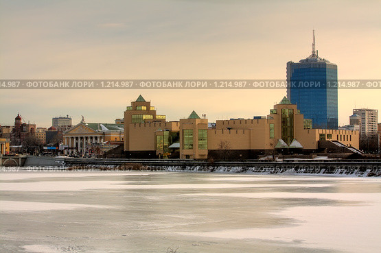 Челябинск. Исторический центр города. HDR (2009 год). Редакционное фото, фотограф Андрей Соловьев / Фотобанк Лори