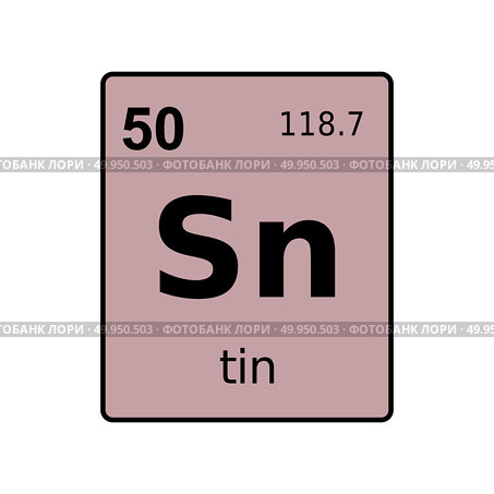Chemical element of periodic table. Стоковая иллюстрация, иллюстратор Максим Гребешков / Фотобанк Лори