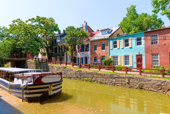 Chesapeake and Ohio Canal National Historical Park in Georgetown Washington DC. Стоковое фото, агентство Ingram Publishing / Фотобанк Лори