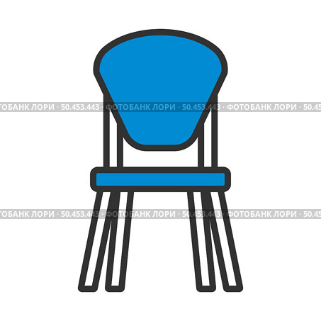 Child Chair Icon. Editable Bold Outline With Color Fill Design. Vector Illustration. Стоковая иллюстрация, агентство Ingram Publishing / Фотобанк Лори