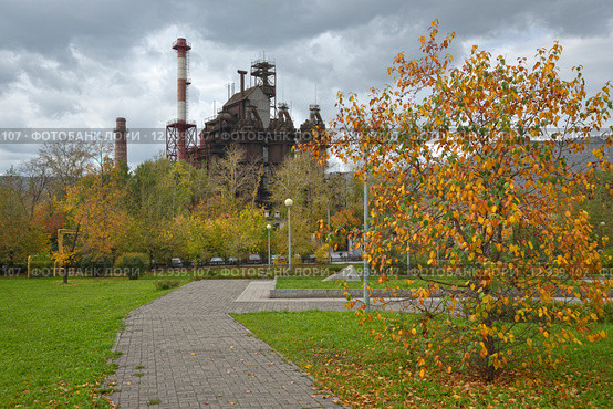 Чугуноплавильный завод в Сатке (2015 год). Стоковое фото, фотограф Сергей Костарев / Фотобанк Лори