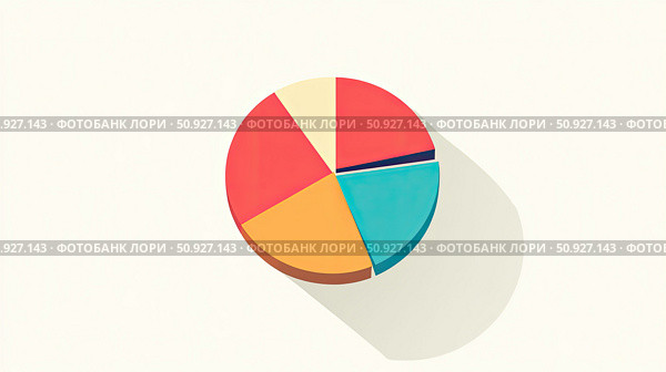 chvisualization fading pie chart ai generated. Стоковое AI-изображение, AI-художник Vectorwin / Фотобанк Лори