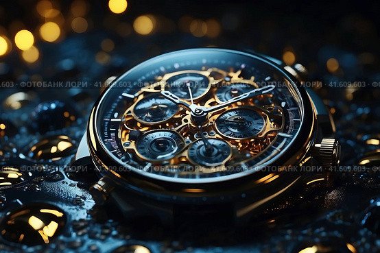 Clockwork. Стоковое AI-изображение, AI-художник Сергей Елизарьев / Фотобанк Лори