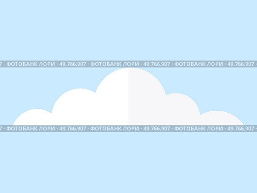 Cloud vector illustration. Cloudy weather transforms atmosphere into canvas where clouds come to life Fluffy clouds cascade, forming heavenly waterfall in vast expanse sky. Cloud. Cloud metaphors weave story natures mood, reflected in changing clouds. Стоковая иллюстрация, агентство Ingram Publishing / Фотобанк Лори