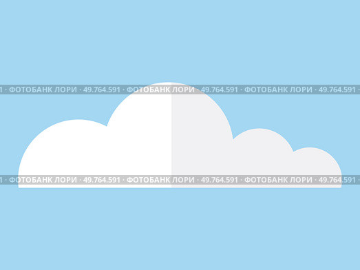 Cloud vector illustration. Natural cloudscape formations paint sky in mesmerizing display nature Cloudy weather brings sense mystery, with misty vapors dancing in air. Cloud. The heavenly atmosphere is adorned with cumulus clouds, creating serene scene. Стоковая иллюстрация, агентство Ingram Publishing / Фотобанк Лори