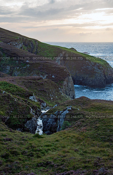 Coastal sunset, An port, County Donegal, Ireland (2024 год). Стоковое фото, фотограф Татьяна Кахилл / Фотобанк Лори