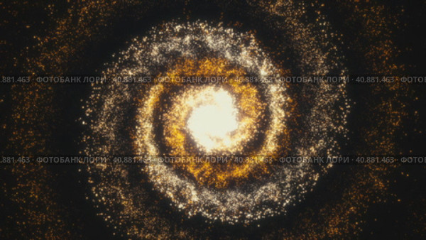 Computer graphics spiral tunnel of luminous particles. Стоковое видео, видеограф Aleksey Kidisyuk / Фотобанк Лори