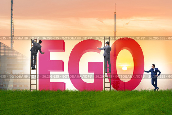 Concept of ego with businessman. Стоковое фото, фотограф Elnur / Фотобанк Лори
