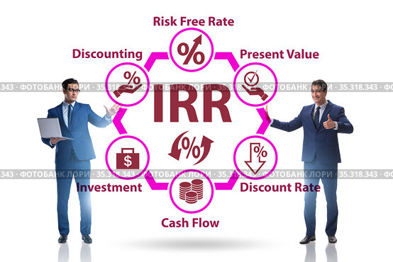 Concept of IRR - Internal Rate of Return. Стоковое фото, фотограф Elnur / Фотобанк Лори