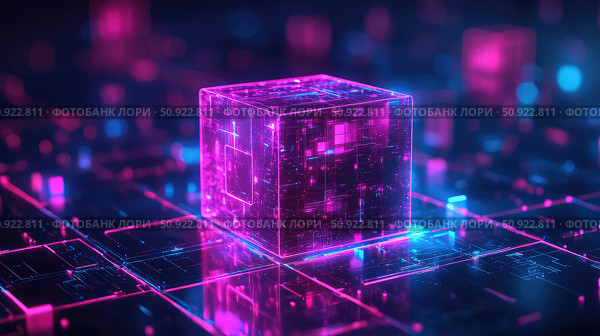 consensus glitch-transitioning blockchain node ai generated. Стоковое AI-изображение, AI-художник Vectorwin / Фотобанк Лори