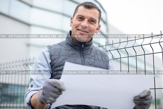 construction worker planning constructor developer concept. Стоковое фото, агентство Ingram Publishing / Фотобанк Лори