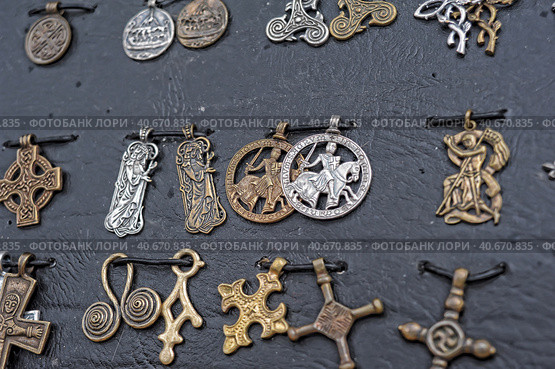 Copper amulets. Стоковое фото, фотограф Анна Кривицкая / Фотобанк Лори