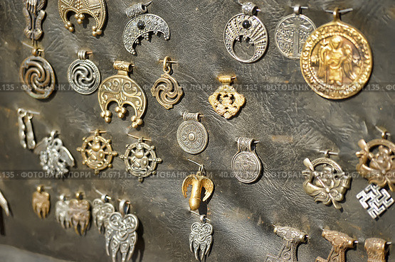 Copper amulets. Стоковое фото, фотограф Анна Кривицкая / Фотобанк Лори