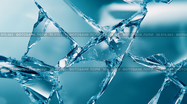 cracked broken glass isolated ai generated. Стоковое AI-изображение, AI-художник Vectorwin / Фотобанк Лори