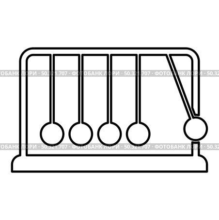 Cradle Newton Metal metronome Newton’s balance equipment Relax motion Balancing balls Pendulum contour outline icon black color vector illustration flat style simple image. Cradle Newton Metal metronome Newton’s balance equipment Relax motion Balancing balls Pendulum contour outline icon black color vector illustration flat style image. Стоковая иллюстрация, агентство Ingram Publishing / Фотобанк Лори