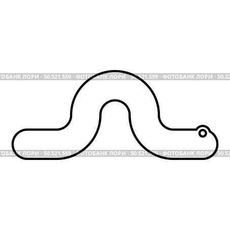 Creeping worm earthworm crawling invertebrate creep creature contour outline line icon black color vector illustration image thin flat style simple. Creeping worm earthworm crawling invertebrate creep creature helminth parasite pest crawl angleworm contour outline line icon black color vector illustration image thin flat style. Стоковая иллюстрация, агентство Ingram Publishing / Фотобанк Лори