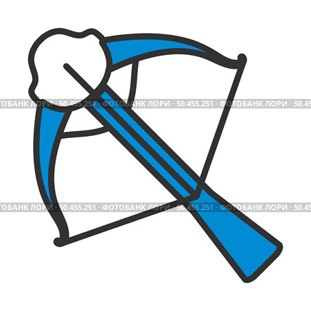 Crossbow Icon. Editable Bold Outline With Color Fill Design. Vector Illustration. Стоковая иллюстрация, агентство Ingram Publishing / Фотобанк Лори