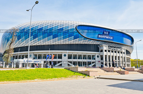 Cтадион "Динамо". Весенний день. Солнечно. Москва. Россия (2024 год). Редакционное фото, фотограф E. O. / Фотобанк Лори