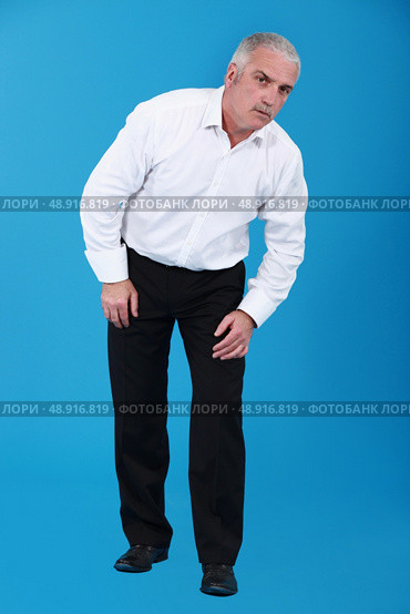 Curious grey haired businessman. Стоковое фото, агентство Ingram Publishing / Фотобанк Лори
