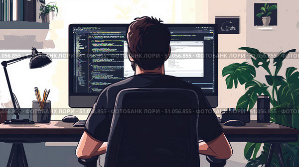 debugging loading code editor ai generated. Стоковое AI-изображение, AI-художник Vectorwin / Фотобанк Лори