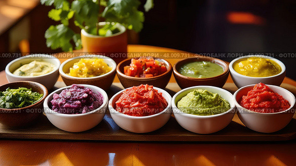 delicious salsa mexican food vibrant ai generated. Стоковое AI-изображение, AI-художник Vectorwin / Фотобанк Лори