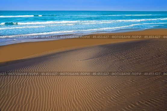 Delta del Ebro Ebre beach Punta del Fangar in Tarragona Costa Dorada Deltebre. Стоковое фото, агентство Ingram Publishing / Фотобанк Лори