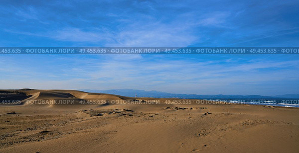 Delta del Ebro Ebre beach Punta del Fangar in Tarragona Costa Dorada Deltebre. Стоковое фото, агентство Ingram Publishing / Фотобанк Лори