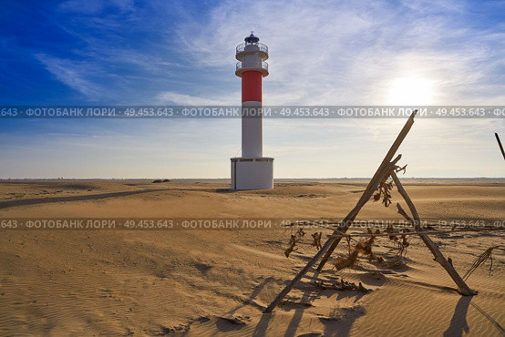 Delta del Ebro Ebre beach Punta del Fangar in Tarragona Costa Dorada Deltebre. Стоковое фото, агентство Ingram Publishing / Фотобанк Лори