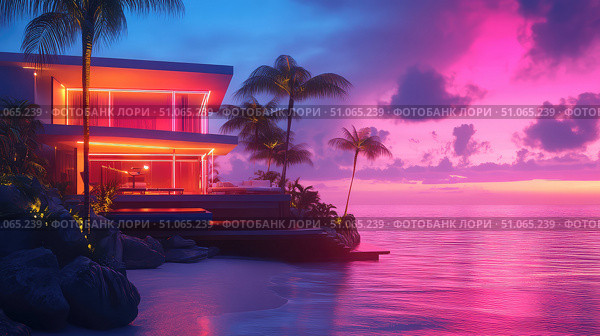 demolition disassembling beachfront villa ai generated. Стоковое AI-изображение, AI-художник Vectorwin / Фотобанк Лори