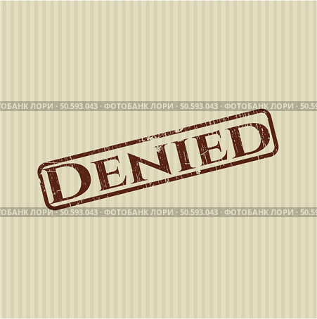 Denied rubber stamp. Стоковая иллюстрация, агентство Ingram Publishing / Фотобанк Лори