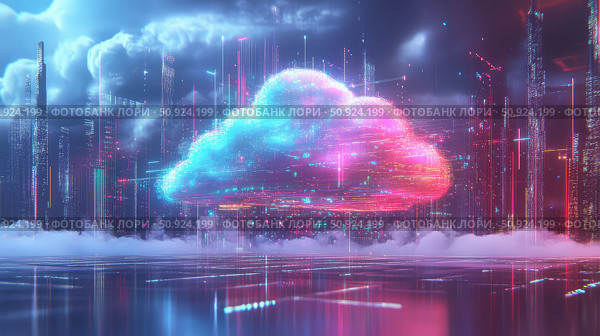 deployment warping cloud computing hub ai generated. Стоковое AI-изображение, AI-художник Vectorwin / Фотобанк Лори