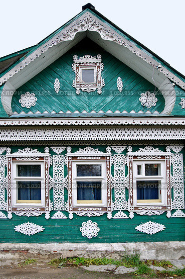 Деревянное кружево. Плес (2011 год). Стоковое фото, фотограф Илюхина Наталья / Фотобанк Лори