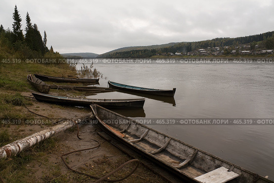 Деревянные лодки. Стоковое фото, фотограф Павел Спирин / Фотобанк Лори