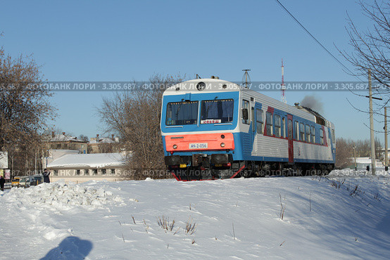 Дизель-мотриса АЧ-2-056 (2012 год). Редакционное фото, фотограф Иван Васильев / Фотобанк Лори