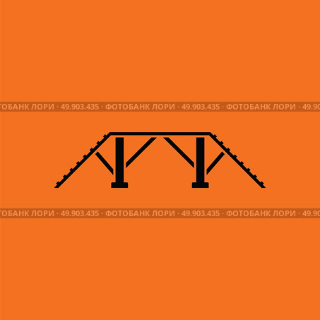 Dog training bench icon. Orange background with black. Vector illustration. Стоковая иллюстрация, агентство Ingram Publishing / Фотобанк Лори