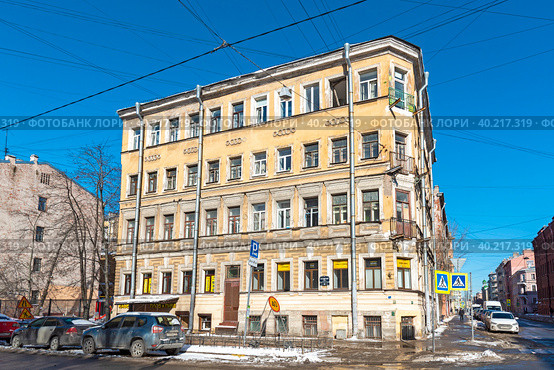 Доходный дом Н.В. Шалина, в котором жила семья Гумилевых. Санкт-Петербург (2023 год). Редакционное фото, фотограф Александр Щепин / Фотобанк Лори