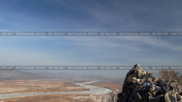 Долина реки Партизанская. Стоковое видео, видеограф Кузнецов Александр / Фотобанк Лори