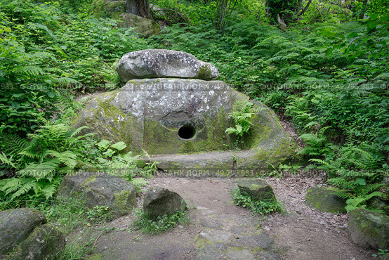 Дольмен "Берендей" в селе Мамедова Щель, Лазаревское, Сочи. Стоковое фото, фотограф Иван Аборнев / Фотобанк Лори
